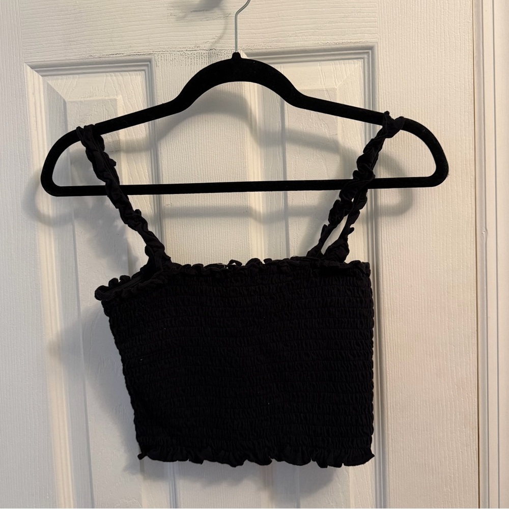Pacsun Me to We Black Cropped Top